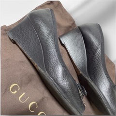 グッチ 本革 パンプス リボン 
gucci GGの画像