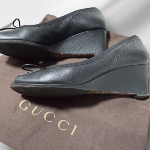 グッチ 本革 パンプス リボン 
gucci GG