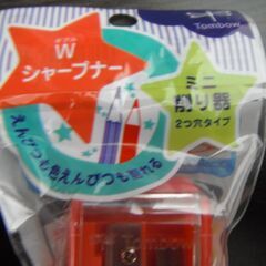 【未使用】トンボ鉛筆 鉛筆 ippo! かきかた　えんぴつ 2B ナチュラル　Wシャープナー　ミニ削り器　鉛筆削りの画像