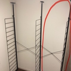 ニトリ【Nポルダディープ専用】棚板なし追加サイドパーツ(ブラック)