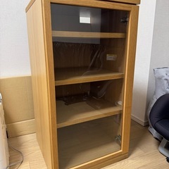 無印良品　木製キャビネット　収納棚の画像