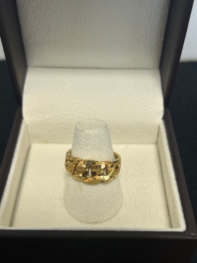 喜平ミラーカットリング　18k
