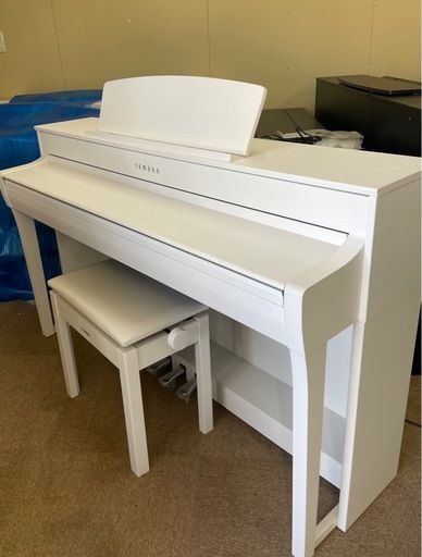 美品 上位モデル ヤマハ電子ピアノ SCLP-7450WH 木製88鍵盤【島村楽器