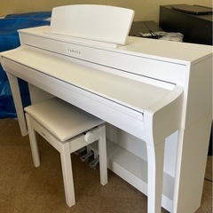 美品 上位モデル ヤマハ電子ピアノ SCLP-7450WH 木製88鍵盤【島村楽器