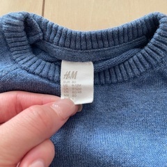 H&M   キッズボーダーニット　80 の画像