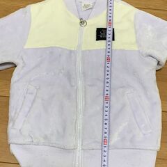 長袖フリース生地 女の子用 130サイズの画像