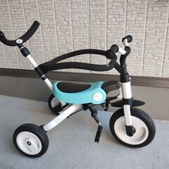 HZDMJ 3in1ベビーカー 折りたたみ三輪車 (ブルー)