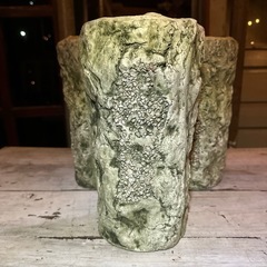 花瓶　植木鉢3個　砂利を埋め込んだ珍しにデザイン　の画像