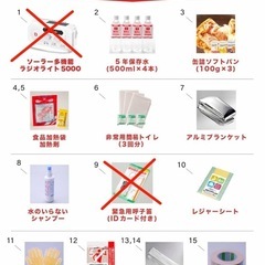 防災準備セット (昨年購入しました)
の画像