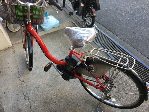 ヤマハ パス ナチュラ 新基準 子供乗せ 赤 8,7AH アシスタ ビビ 神戸市