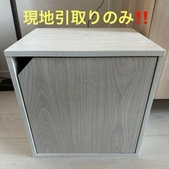 【2月9日まで】カラーボックス一段扉付きタイプ