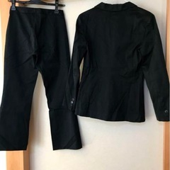 アニエスベー スーツ パンツ 上下 セット 黒 ブラックの画像