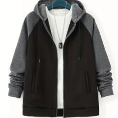20%🉐新品☆XL（ＪＰ-3XL）メンズカジュアルフード付きジッ...