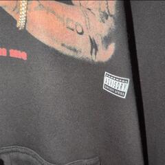 古着 2PAC プリント オーバーサイズ パーカー 3XLの画像