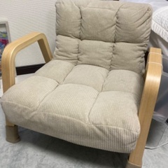 最終値下げ　高座椅子　ウッドアームチェアの画像
