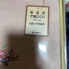 京都西川　ボア生地　薄掛け　シーツ代わりにもできますの画像