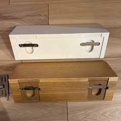 壁美人 L字シェルフ ホワイト2つの画像