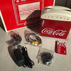 コカコーラ 当選品 オリジナルポータブルテレビ 通電OK 箱付き 非売品　レアの画像