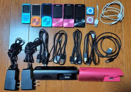 【値下げしました❗️】SONY WALKMAN 6台＋スピーカー2台＋Apple/iPod shuffle 2台他