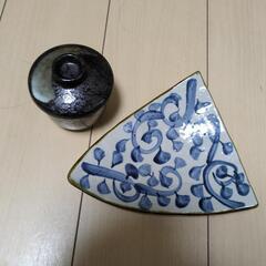 茶碗、三角皿　2セット