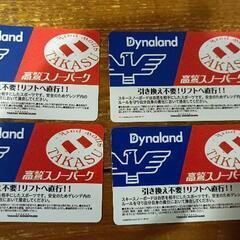 高鷲スノーパーク　ダイナランド　共通リフト券