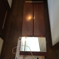 鏡台　三面鏡 紫檀　レトロの画像
