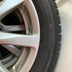 冬タイヤ 4本 155/65R14の画像
