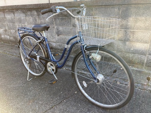 26インチ自転車】美品❗️中古車 6段変速 LEDオートライト付 前後