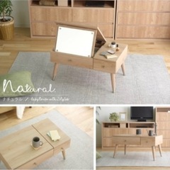 新品 ドレッサー テーブル ナチュラル オシャレ 家具の画像