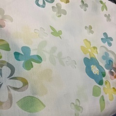 花柄　レースカーテン　2枚