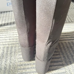 ストレッチロングブーツ（黒）の画像