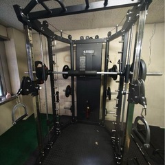 エコレコフィットネスのオールインワンマルチラック ＋プレート110kg