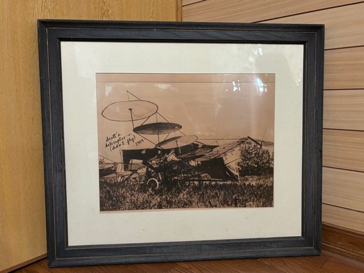1904年 100年前の写真 アンティーク 歴史写真 ヴィンテージ 飛行機 額縁