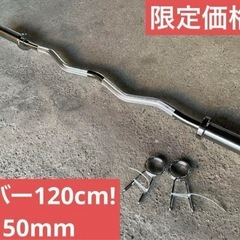 バーベルシャフト 120cm 直径50mm EZバー