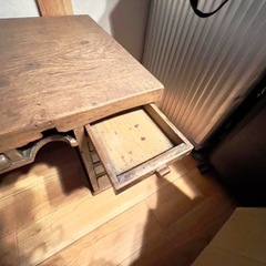 年代物！木組み　アンティーク　机　書斎机　　　の画像