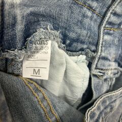 美品 ハイウエストスキニーデニムパンツ Mサイズ ライトブルーの画像