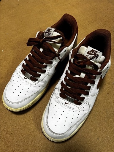 NIKE AIR FORCE 1エア フォース 1 白×ブラウン　29㎝