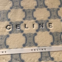 最終価格　未使用　セリーヌ　CELINE 　毛布　マカダム柄ブルー　西川産業の画像