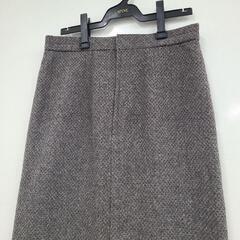 ★美品★　レディース　タイトスカート　ひざ下丈　グレーの画像