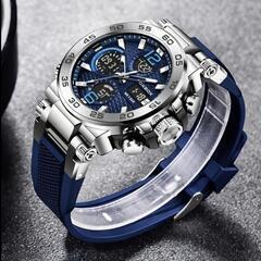 新品　LIGE  FOX BOXクロノグラフ腕時計の画像