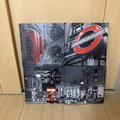 ニトリ　ロンドン　アート　ファブリックパネル　絵画　グラフィックアート　壁画　ポスターの画像