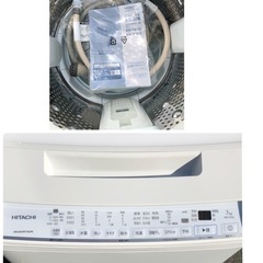 (ジM-316)SALE‼️¥20,350(税込み) HITACHI 全自動電気洗濯機 7kg 2021年製の画像