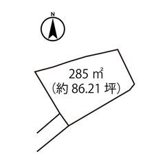 土地　栃木市大平町富田（約86坪）650万円 - 栃木市