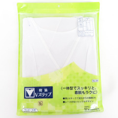 和装Vスリップ Lサイズ あずま姿 ワンピース式 女性用 肌着 ...
