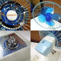 昭和レトロ STANLEY 卓上電子扇 SF-2191 扇風機 4枚羽根 20cm 動作確認済 1972年製 オブジェ スタンレー 札幌市 新道東店の画像