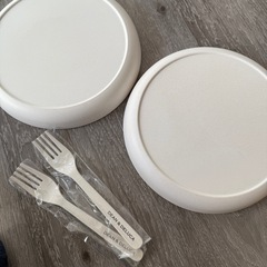 ディーンアンドデルーカ 　バンブー プレート　フォーク　セット　の画像