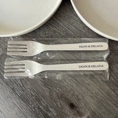 ディーンアンドデルーカ 　バンブー プレート　フォーク　セット　の画像