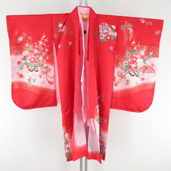 子供着物 2点セット 襦袢セット 子供用 ミつ身 袷 花車文様 ...