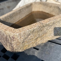※説明文必読※  　植木鉢　水鉢　水受け　庭石　石材　ガーデニング　外構　OGSの画像