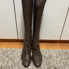 本革ロングブーツ👢レディース　23.5㎝　の画像